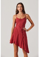 ASTR Chelsie Asymmetrical Slip Mini Dress