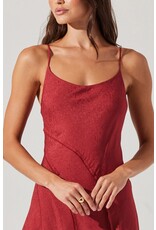 ASTR Chelsie Asymmetrical Slip Mini Dress