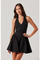ASTR Meana V-Neck Halter Mini Dress