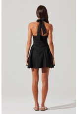 ASTR Meana V-Neck Halter Mini Dress