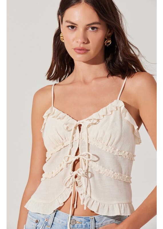 ASTR Islah Tie-Front Top