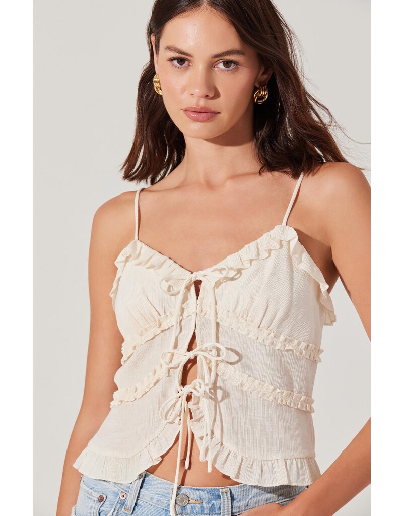 ASTR Islah Tie-Front Top