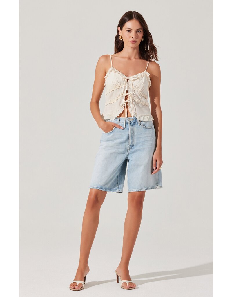 ASTR Islah Tie-Front Top