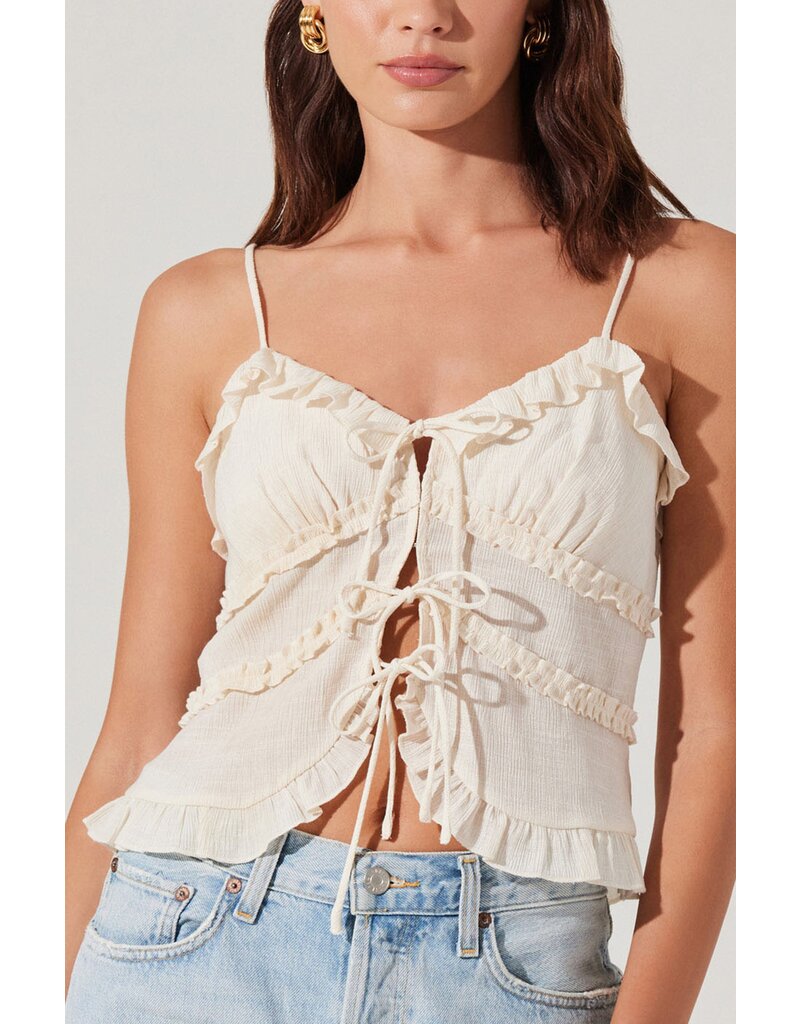 ASTR Islah Tie-Front Top