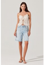ASTR Islah Tie-Front Top