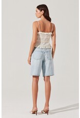 ASTR Islah Tie-Front Top