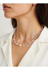 Flanerie Swank Non-Tarnish Boho Beaded Pearl Necklace