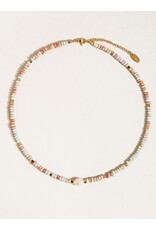 Flanerie Swank Non-Tarnish Boho Beaded Pearl Necklace