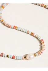 Flanerie Swank Non-Tarnish Boho Beaded Pearl Necklace