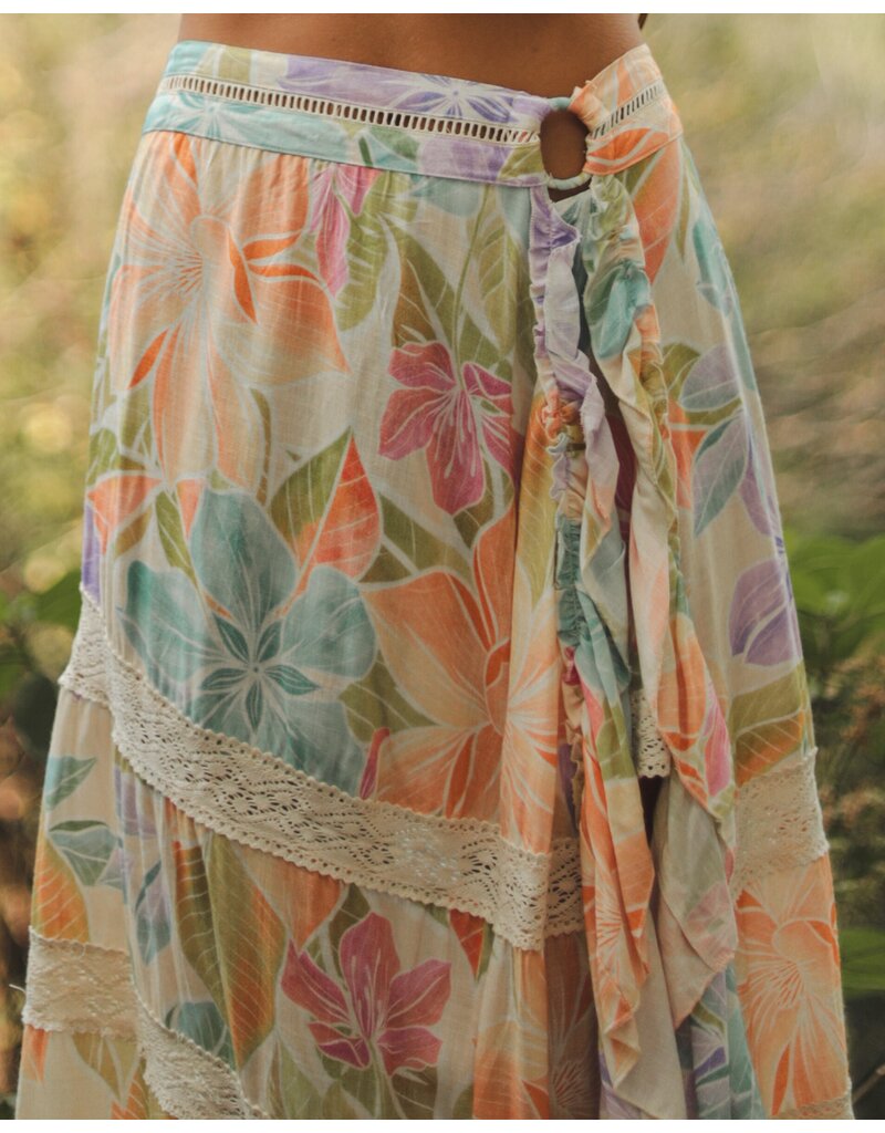 Z&L Europe Glowing Bloom Maxi Skirt