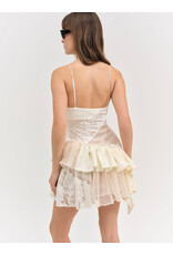 For Love & Lemons Paulina Patchwork Mini Dress