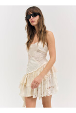 For Love & Lemons Paulina Patchwork Mini Dress