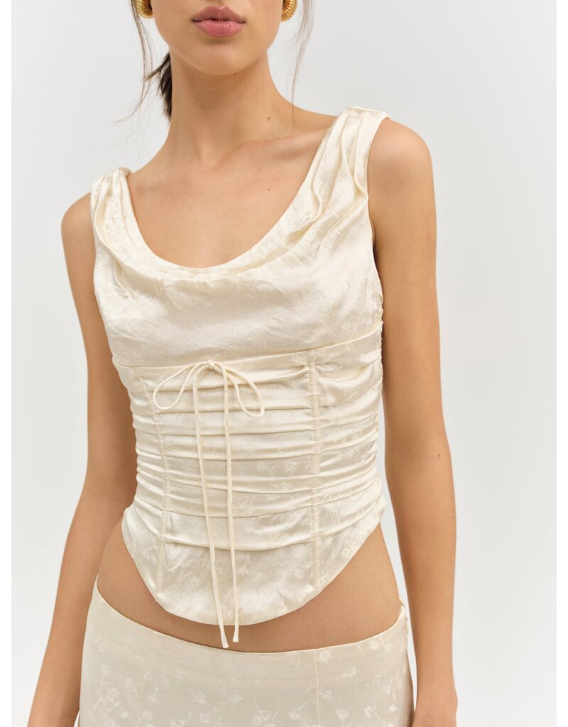 For Love & Lemons Carla Jacquard Corset Top