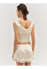 For Love & Lemons Carla Jacquard Corset Top