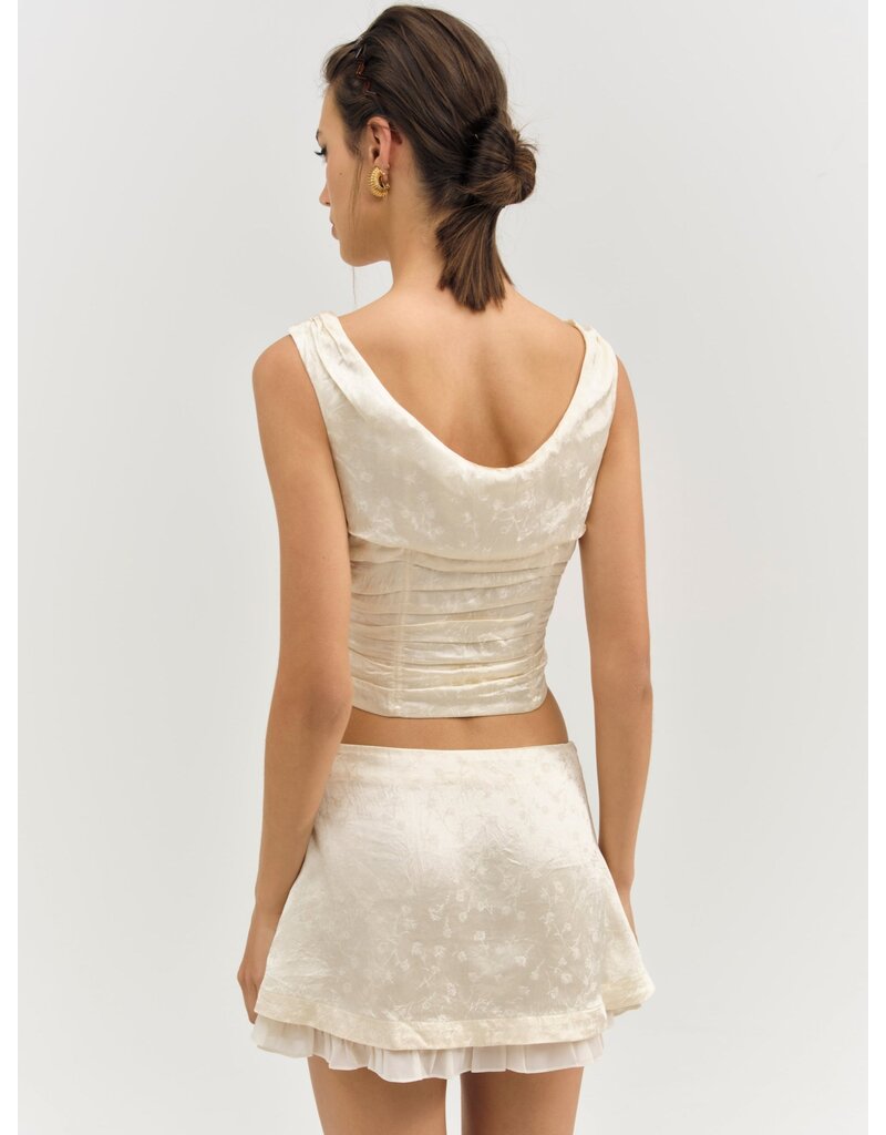 For Love & Lemons Carla Jacquard Corset Top