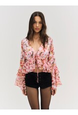 For Love & Lemons Fallen Floral Top