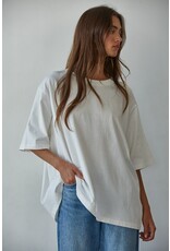 By Together Cotton Drop Shoulder Oversized Tee