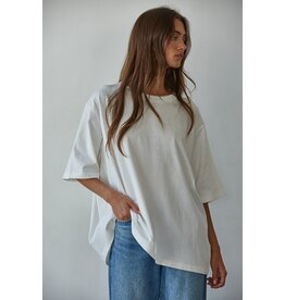 By Together Cotton Drop Shoulder Oversized Tee