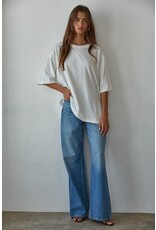By Together Cotton Drop Shoulder Oversized Tee