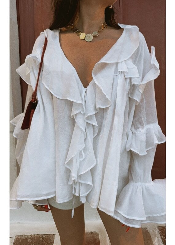 Show Me Your Mumu Joss Ruffle Top