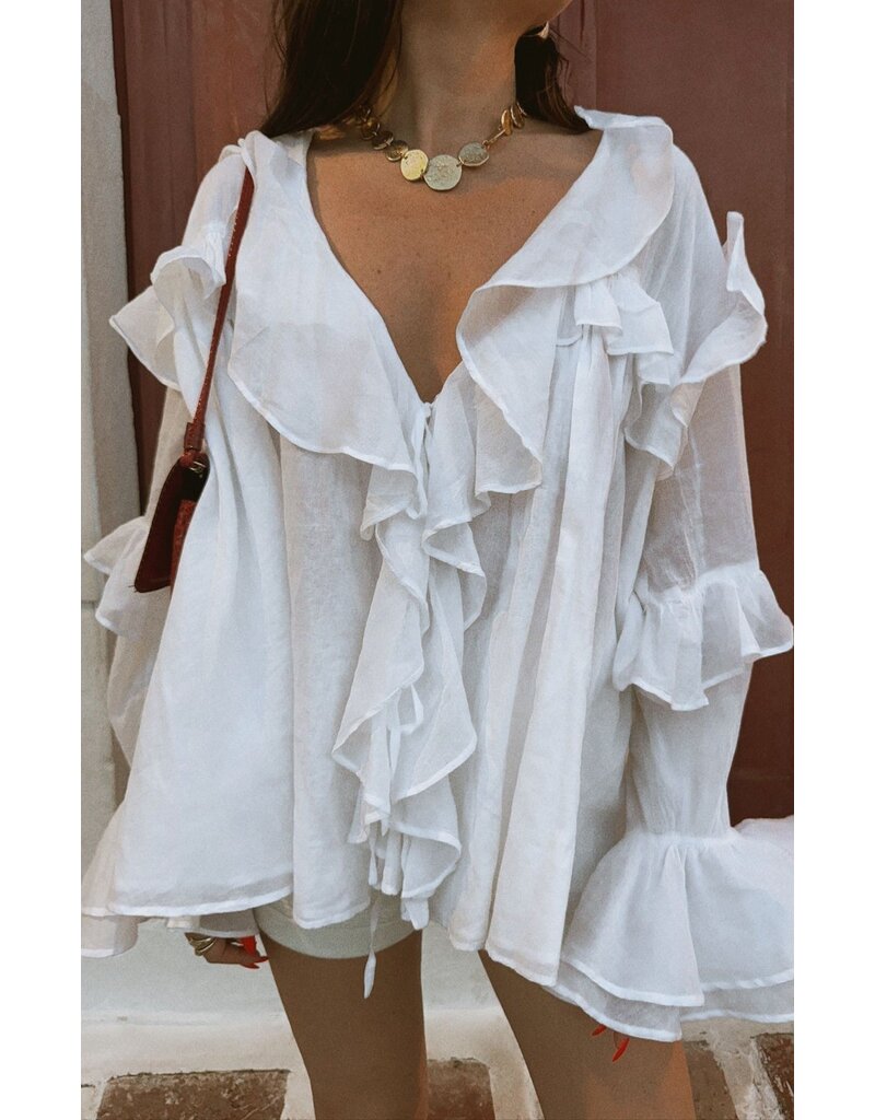 Show Me Your Mumu Joss Ruffle Top