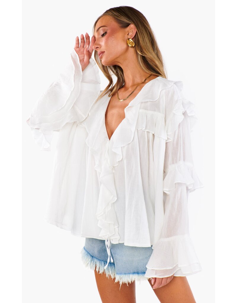 Show Me Your Mumu Joss Ruffle Top
