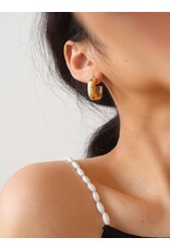 Flanerie Demi 18K Gold Non-Tarnish Hoop Earring