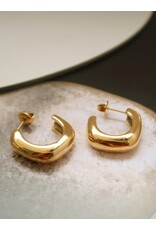 Flanerie Demi 18K Gold Non-Tarnish Hoop Earring