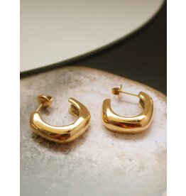 Flanerie Demi 18K Gold Non-Tarnish Hoop Earring