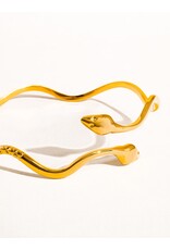 Flanerie Zofia 18K Gold Non-Tarnish Serpent Bracelet