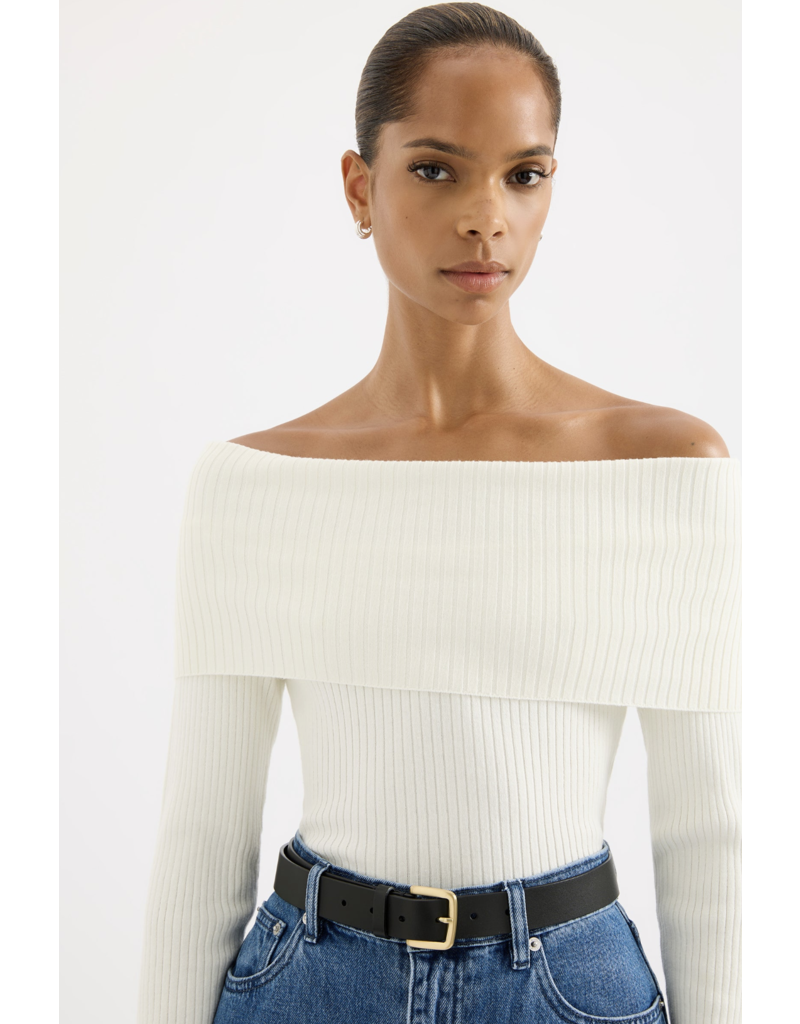 Nude Lucy Krishna Off Shoulder Knit Top