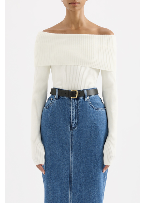 Nude Lucy Krishna Off Shoulder Knit Top