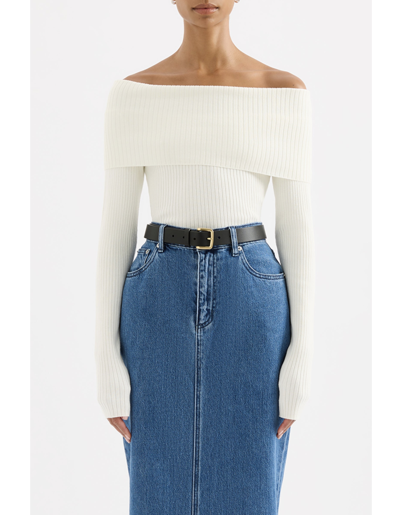 Nude Lucy Krishna Off Shoulder Knit Top