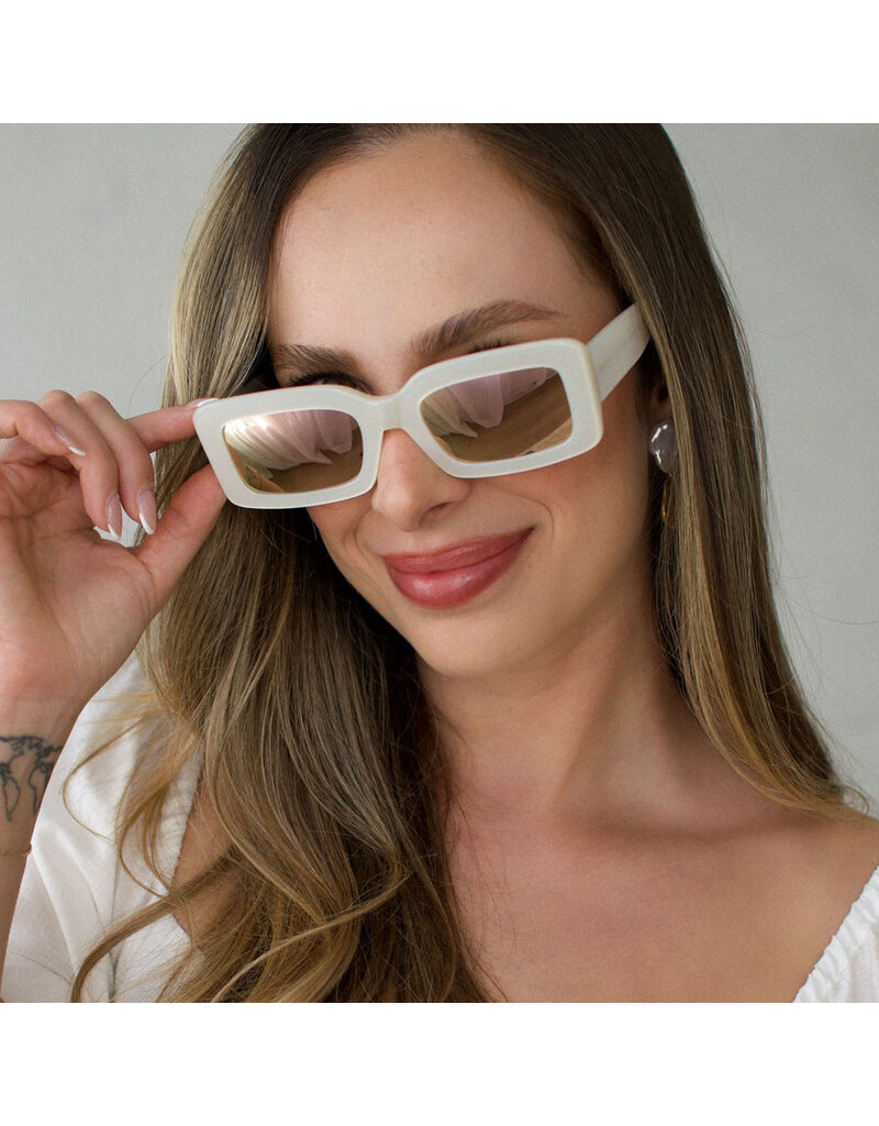 DIFF Indy Rectangle Sunglasses