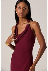 ASTR Alanna Halter Cowl Neck Dress