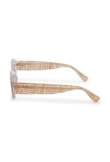 Lele Sadoughi Basketweave Oceanside Oval Sunglasses