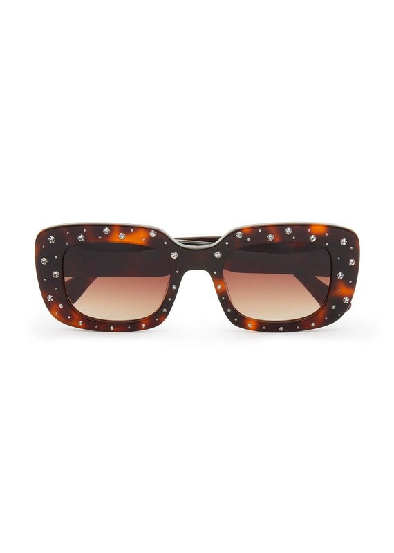 Lele Sadoughi Tortoise Aspen Sunglasses