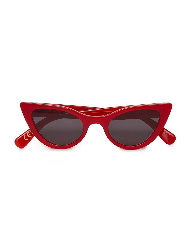 Lele Sadoughi Red Mykonos Cat Eye Sunglasses