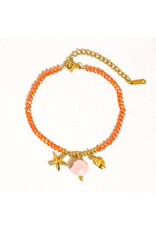 Flanerie Fawn 18K Gold Non-Tarnish Beaded Bracelet