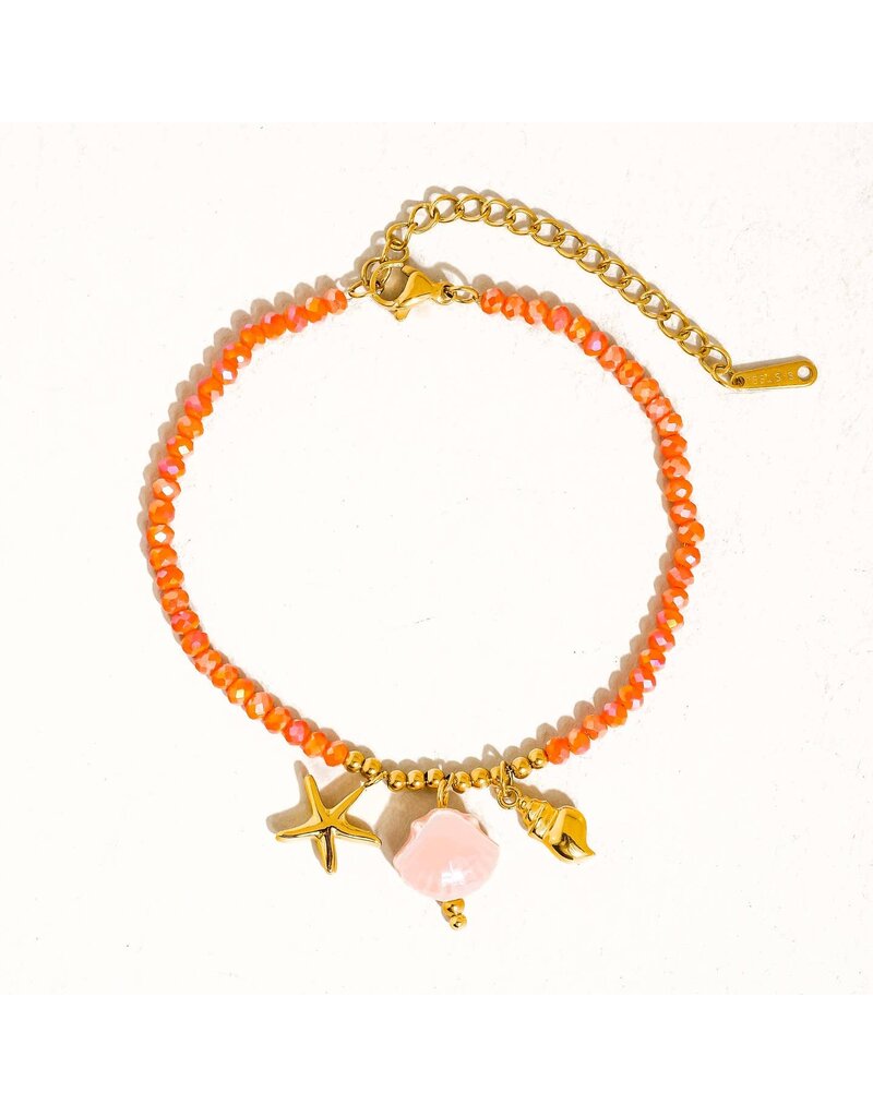 Flanerie Fawn 18K Gold Non-Tarnish Beaded Bracelet