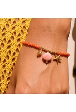 Flanerie Fawn 18K Gold Non-Tarnish Beaded Bracelet