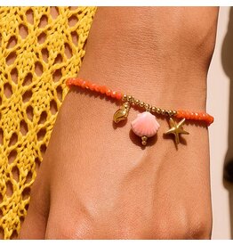 Flanerie Fawn 18K Gold Non-Tarnish Beaded Bracelet