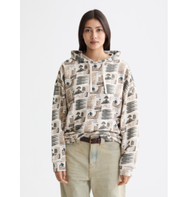 Scotch & Soda All Over Printed Oversized Fit Hoodie