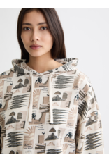 Scotch & Soda All Over Printed Oversized Fit Hoodie