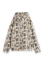 Scotch & Soda All Over Printed Oversized Fit Hoodie