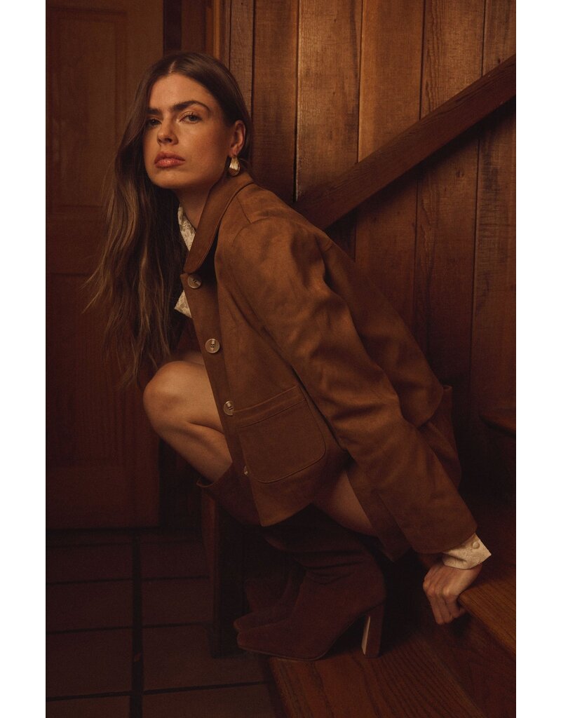 ASTR Jude Faux Suede Jacket