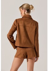 ASTR Jude Faux Suede Jacket
