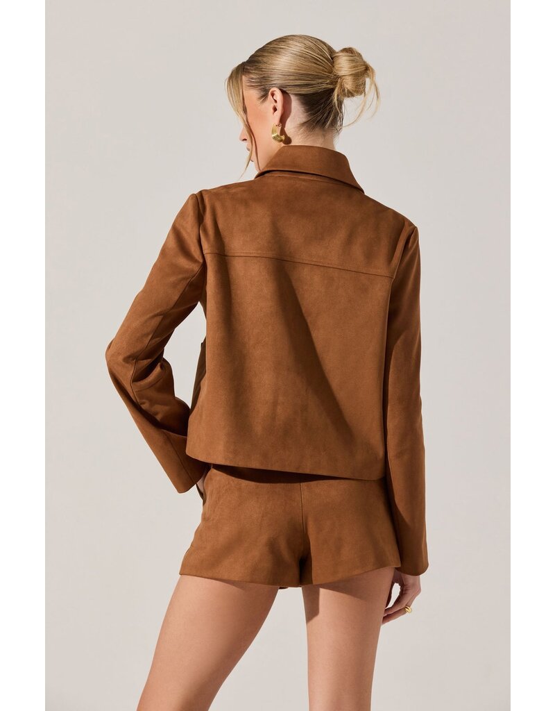 ASTR Jude Faux Suede Jacket