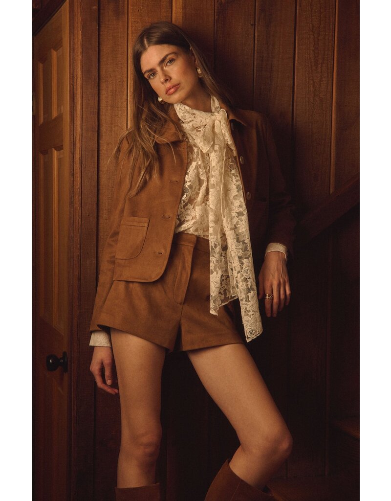 ASTR Jude Faux Suede Jacket