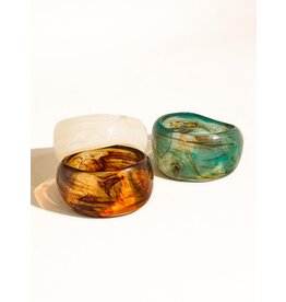 Flanerie Caelia Modern Bold Statement Resin Bangle *3 colors*